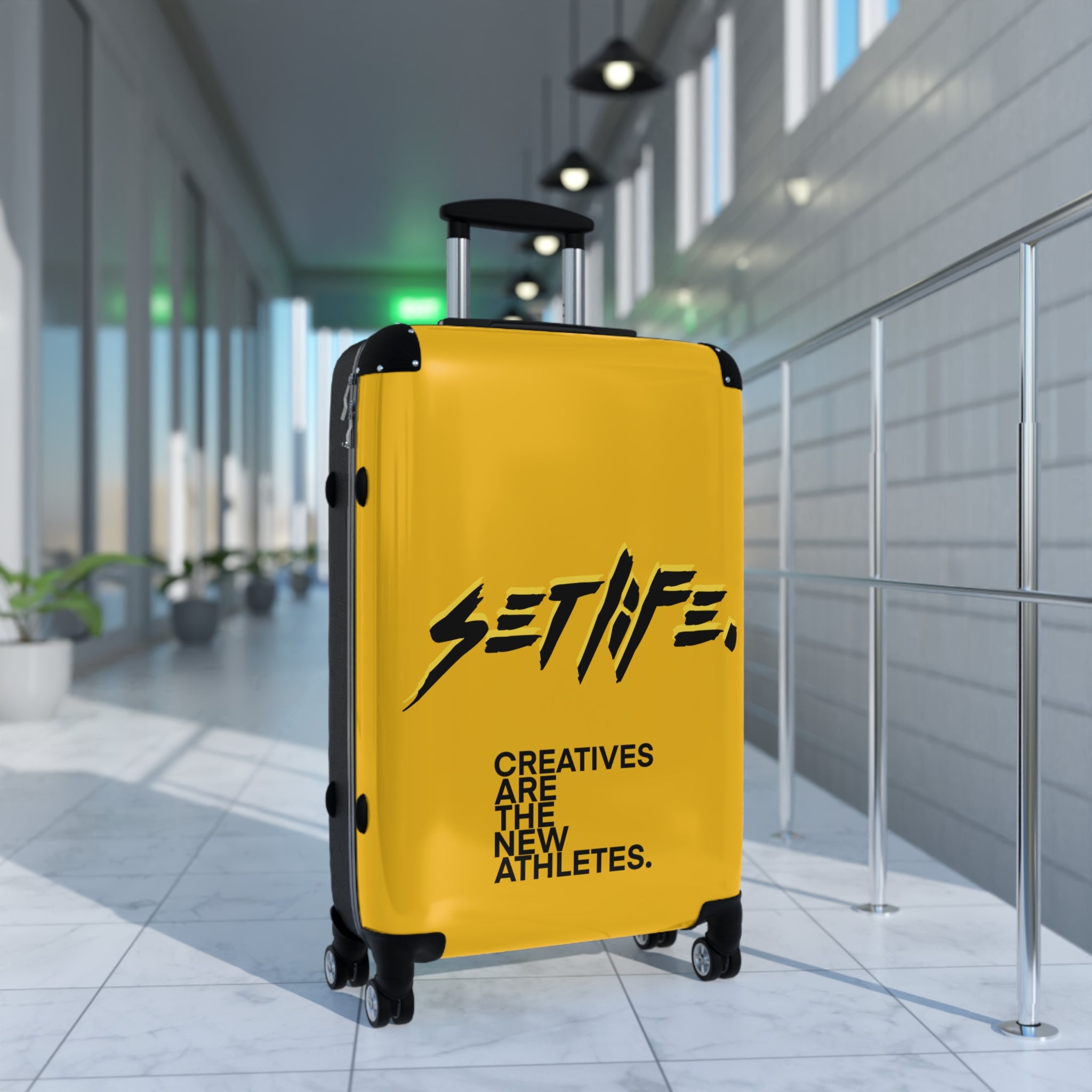 LIMITED SETLIFE Yellow Cabin Suitcase