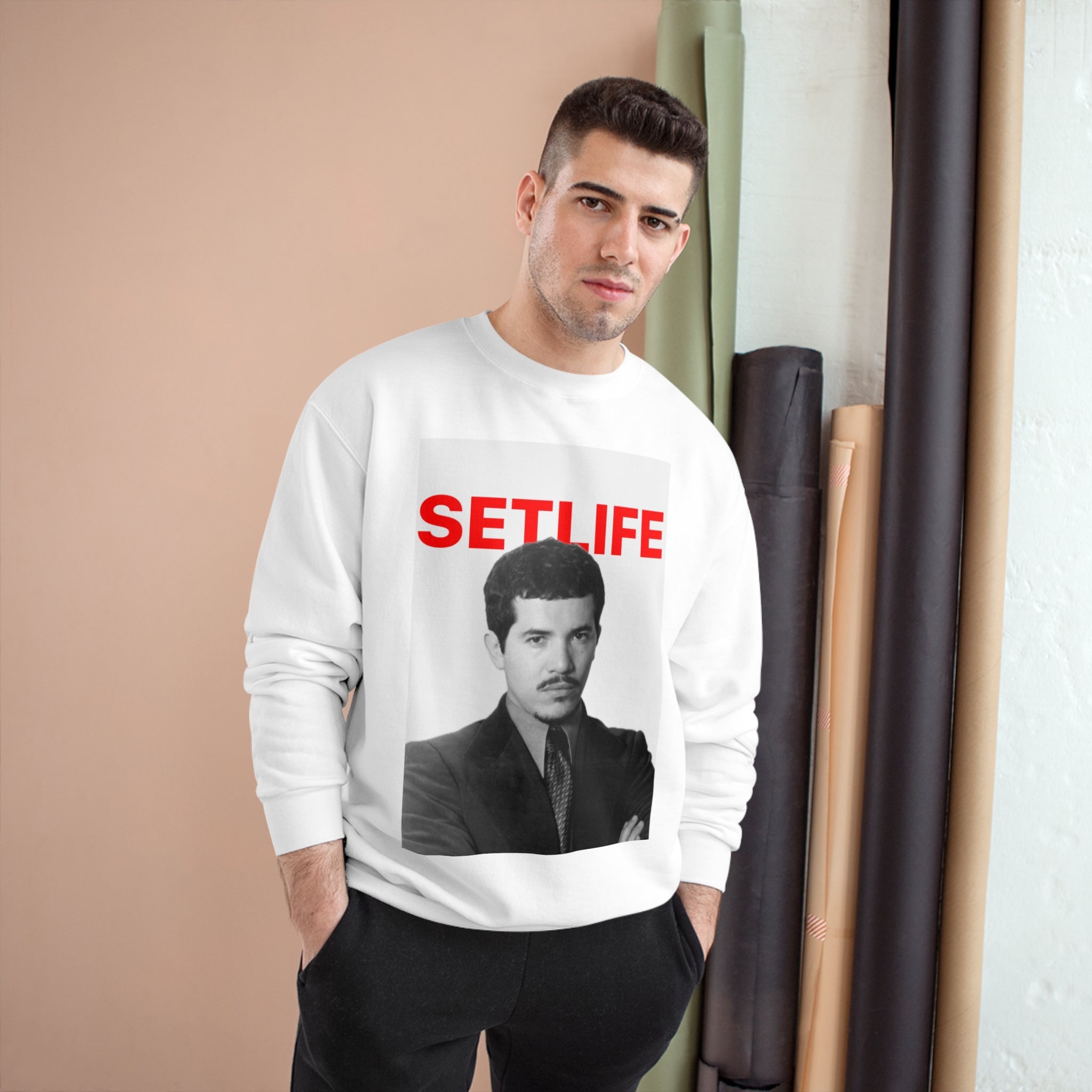 Soy SETLIFE John Leguizamo of Champion Sweatshirt