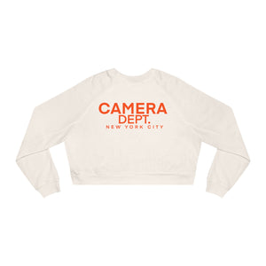 CAMERA DEBT Women's Cropped Fleece Pullover