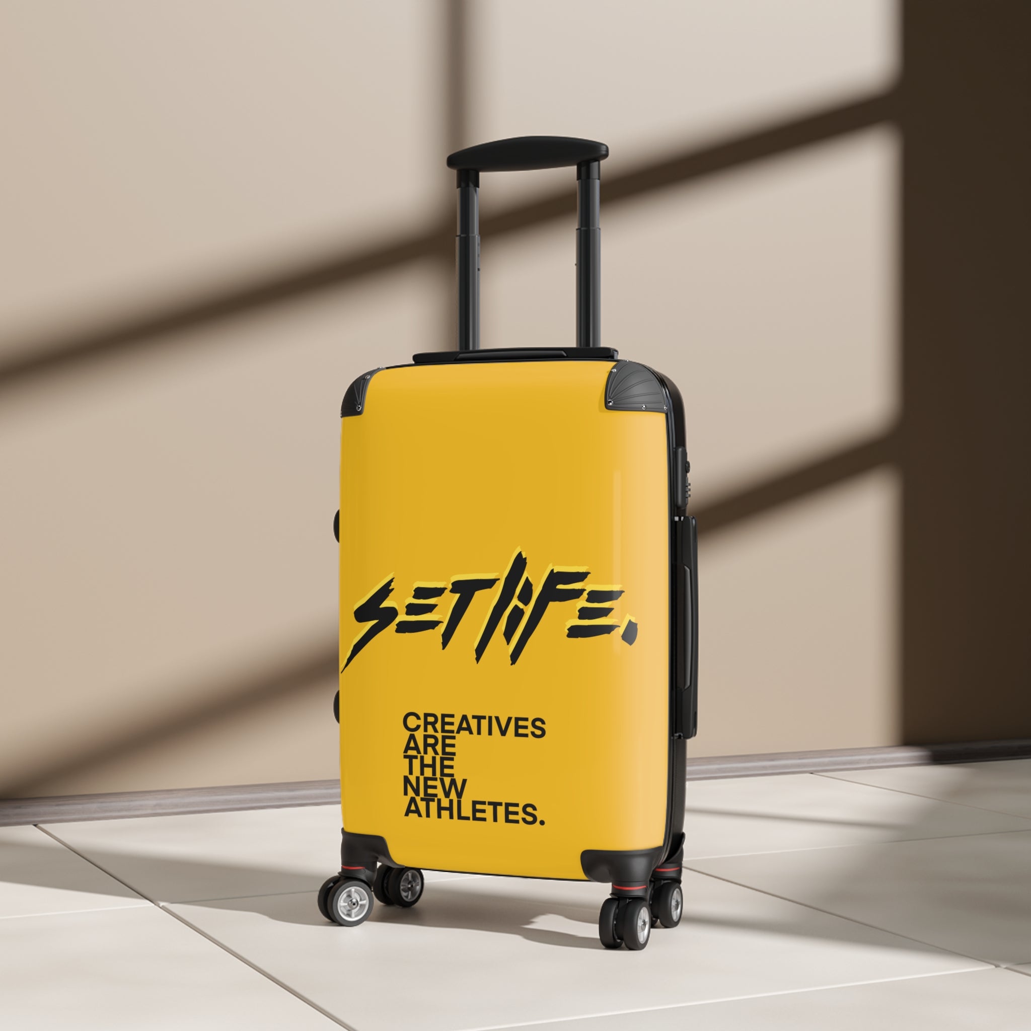 LIMITED SETLIFE Yellow Cabin Suitcase