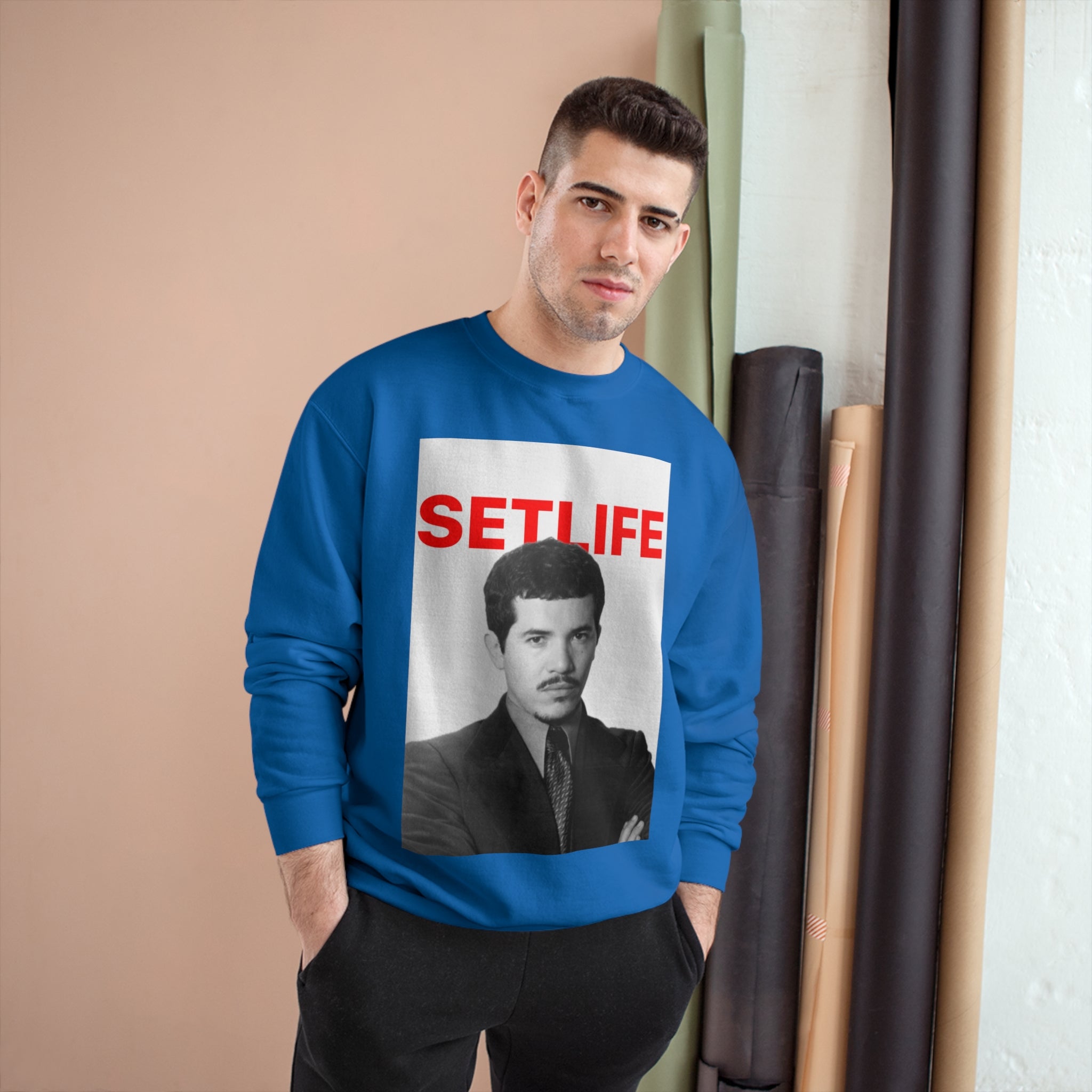 Soy SETLIFE John Leguizamo of Champion Sweatshirt