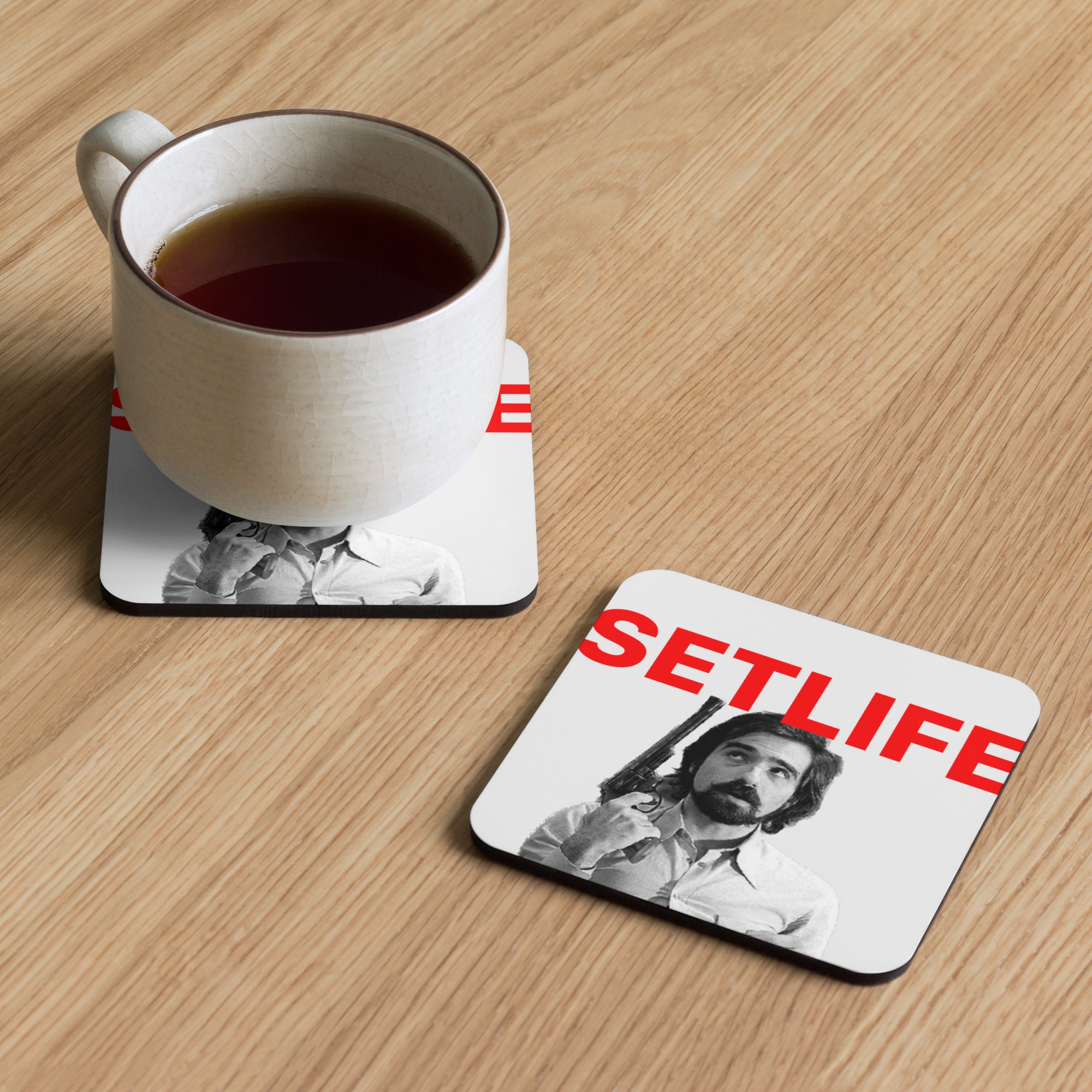 SETLIFE "MARTIN" Cork-back coaster