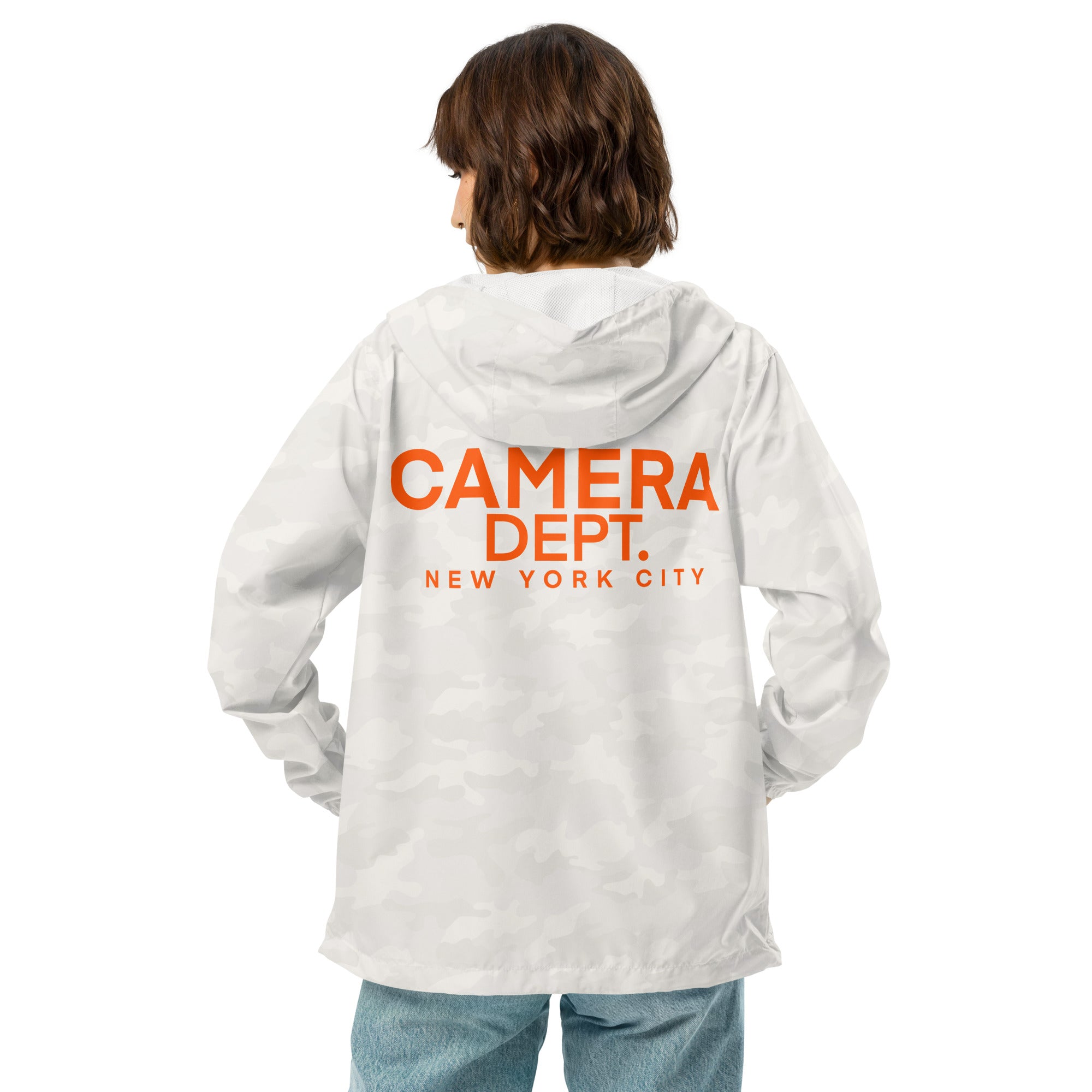 NEW YORK SETLIFE ORANGE Unisex lightweight zip up windbreaker