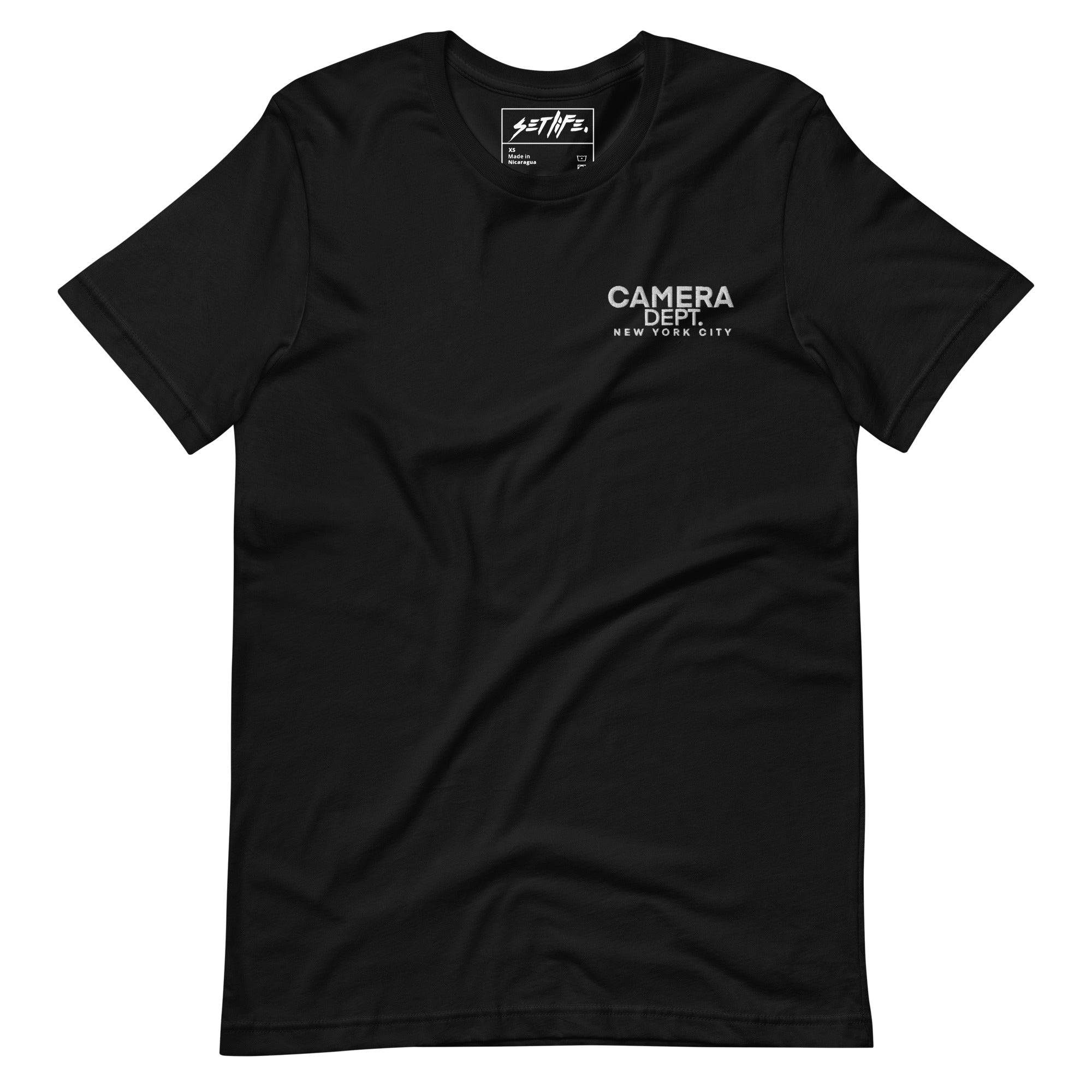 NEW YORK SETLIFE Unisex CAMERA DEPT t-shirt