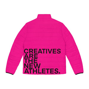 FUCHSIA CREATIVES Puffer Jacket (AOP)