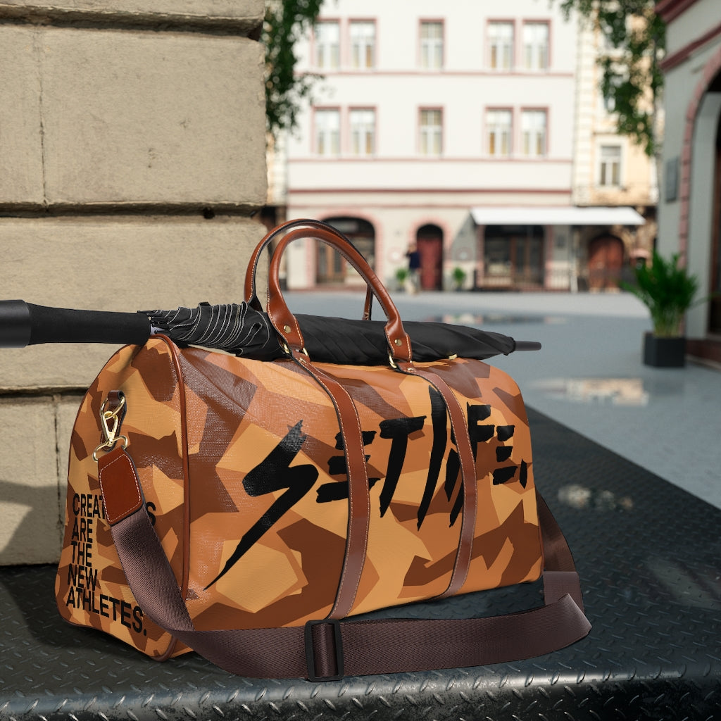 SETLIFE  BROWN CAMO Waterproof Travel Bag