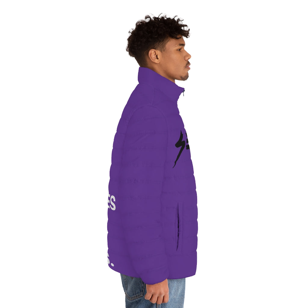 Purple CREATIVE Puffer Jacket