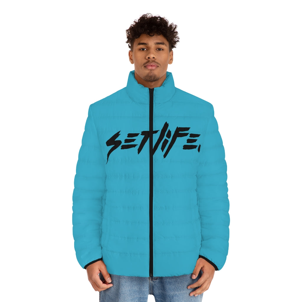 Turquoise CREATIVES Puffer Jacket