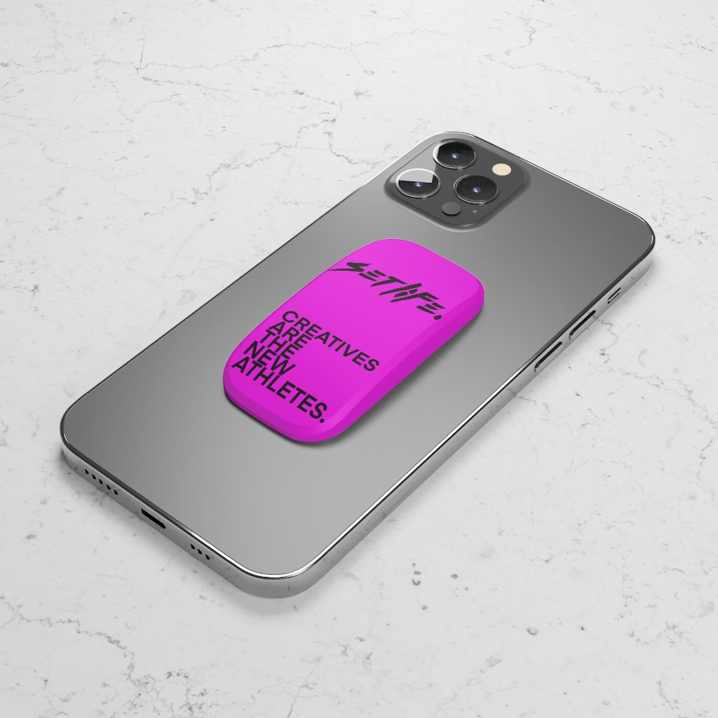 HOT PINK CREATIVE Phone Click-On Grip