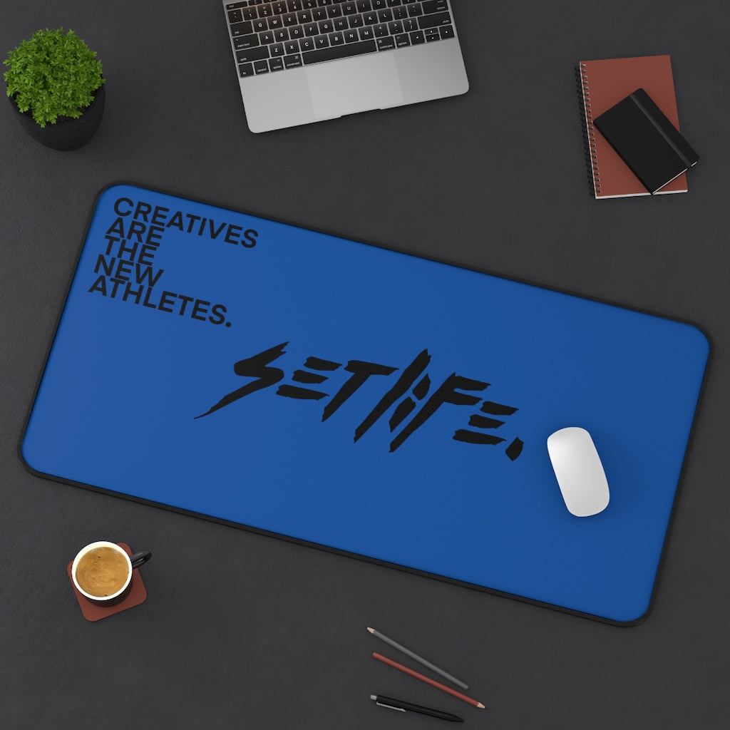 Blue Desk Mat