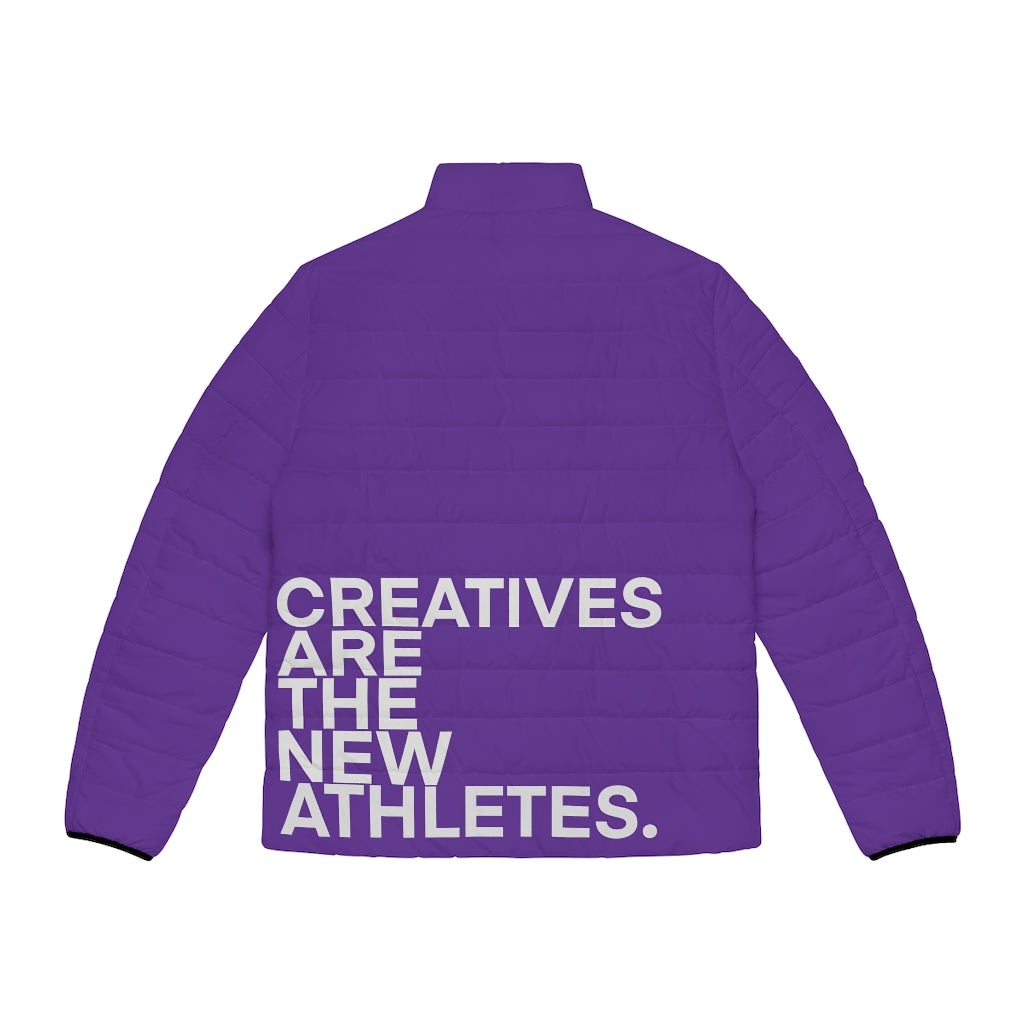 Purple CREATIVE Puffer Jacket