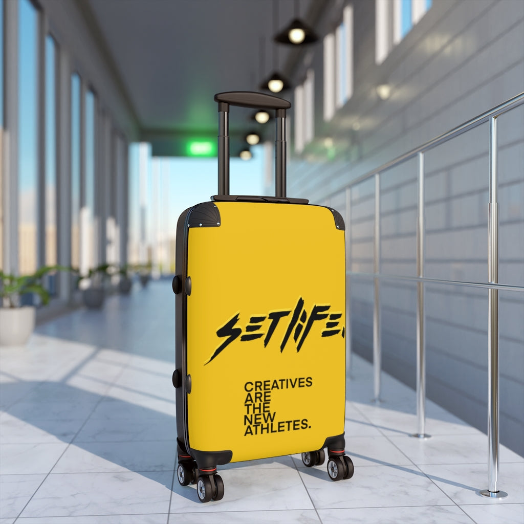 LIMITED SETLIFE Yellow Cabin Suitcase