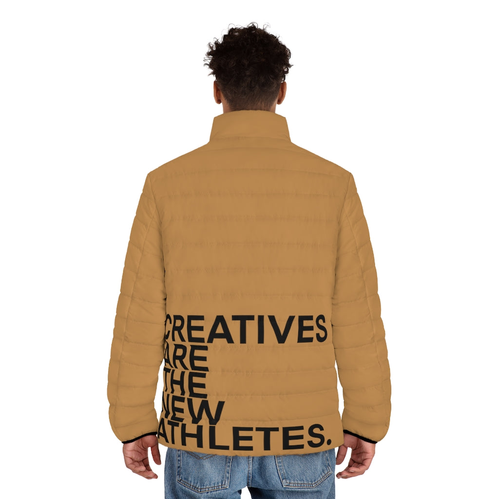 TAN CREATIVES Puffer Jacket (AOP)