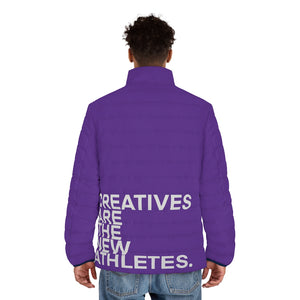 Purple CREATIVE Puffer Jacket