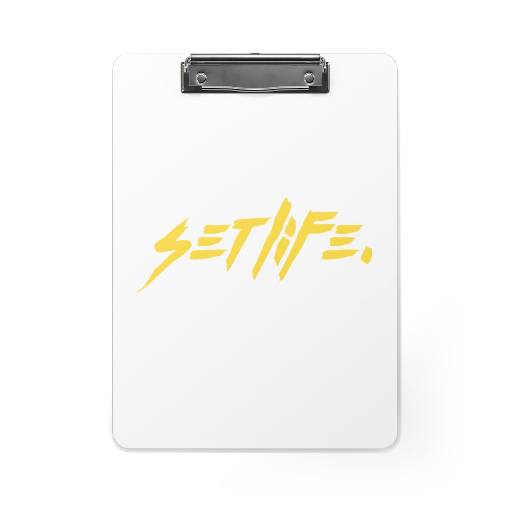 White SETLIFE Clipboard