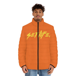 Orange Puffer Jacket