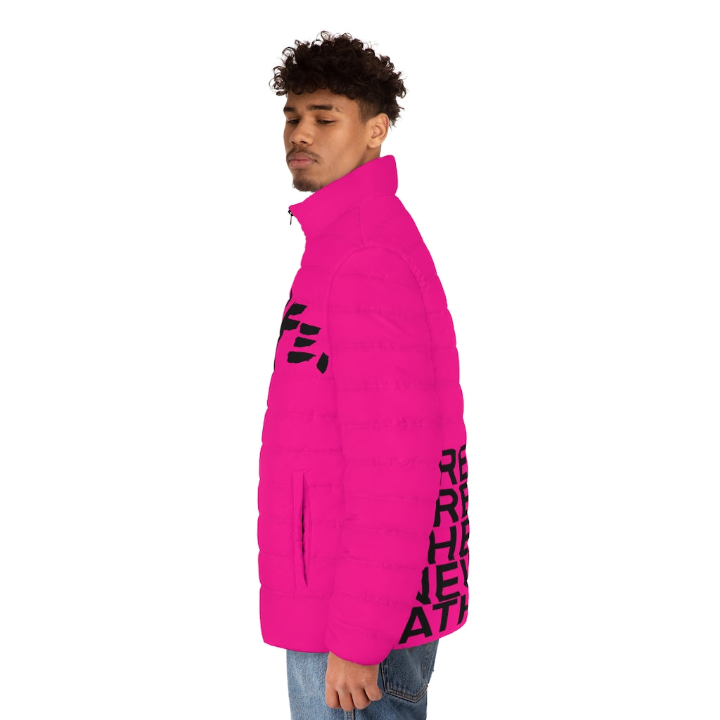 FUCHSIA CREATIVES Puffer Jacket (AOP)