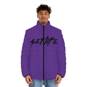 Purple CREATIVE Puffer Jacket