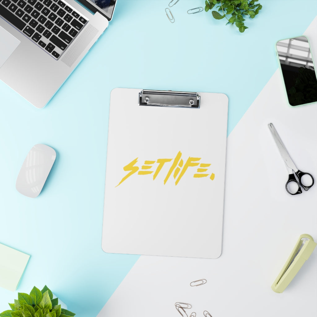 White SETLIFE Clipboard