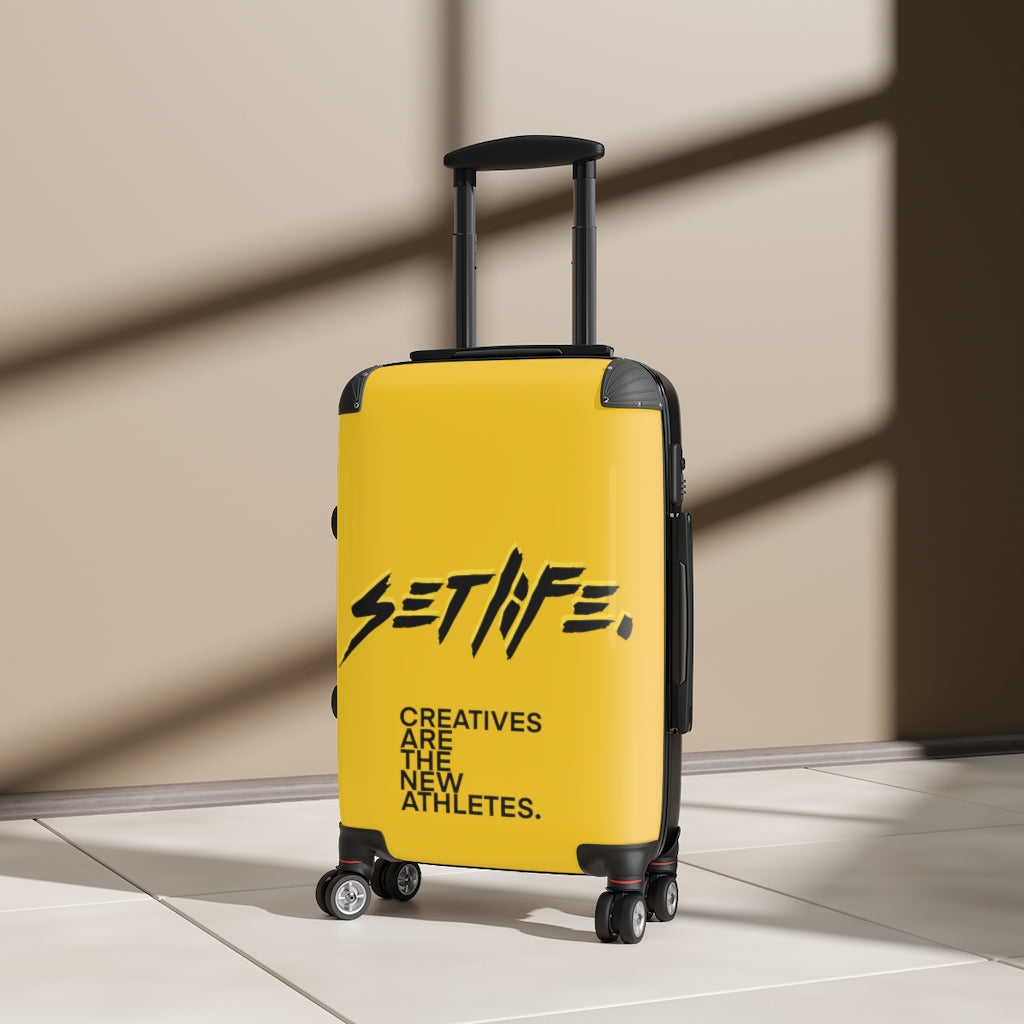 LIMITED SETLIFE Yellow Cabin Suitcase