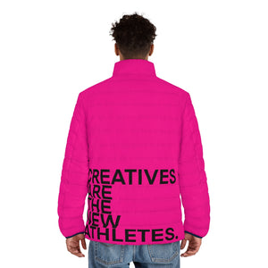 FUCHSIA CREATIVES Puffer Jacket (AOP)