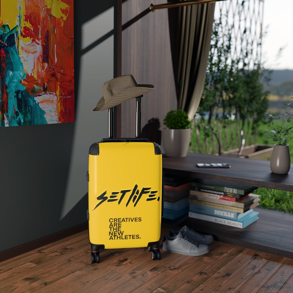 LIMITED SETLIFE Yellow Cabin Suitcase