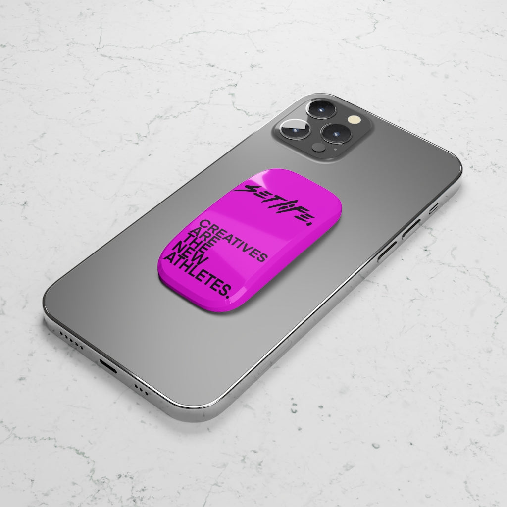 HOT PINK CREATIVE Phone Click-On Grip