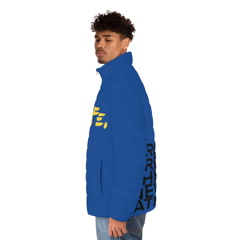 Blue CREATIVES Puffer Jacket