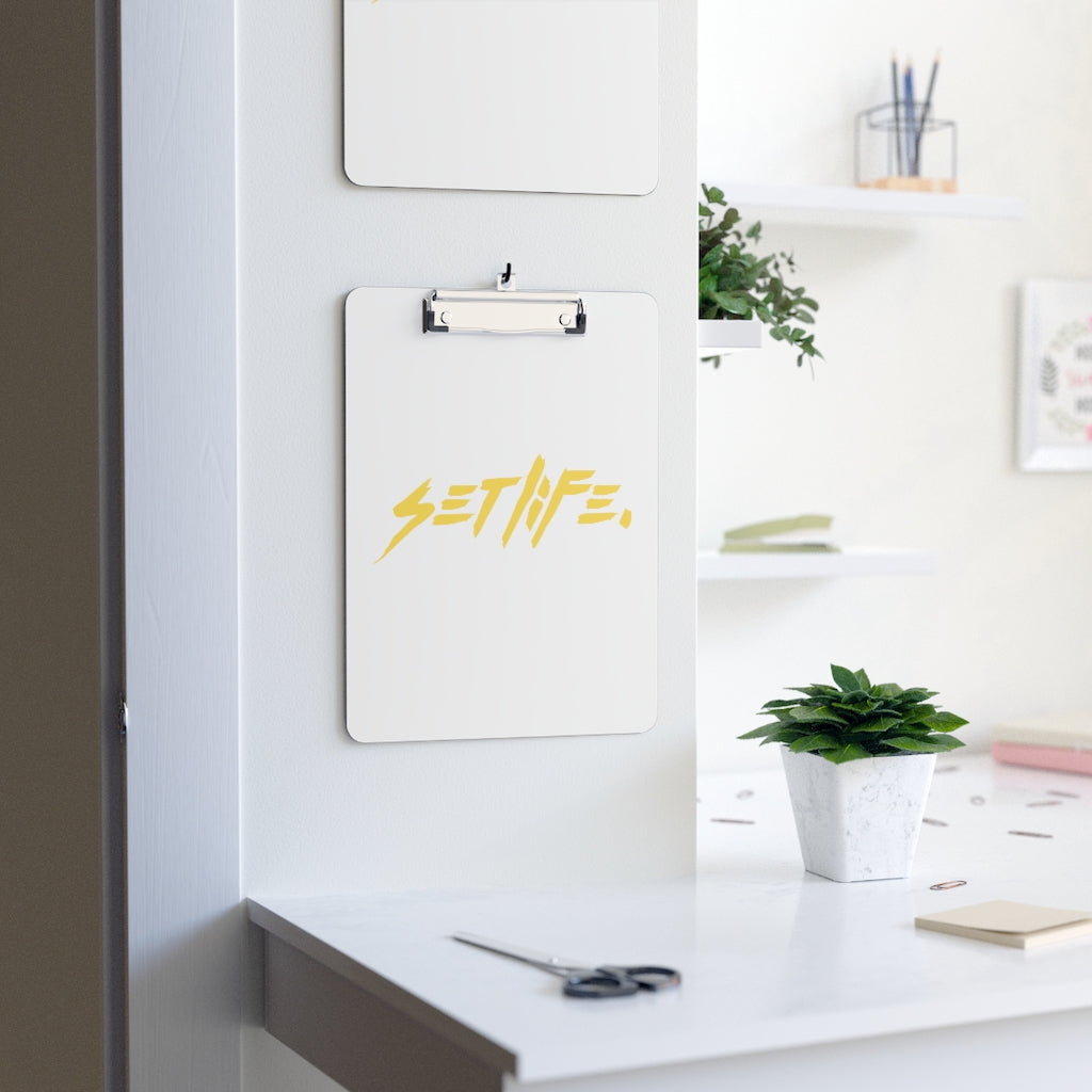 White SETLIFE Clipboard