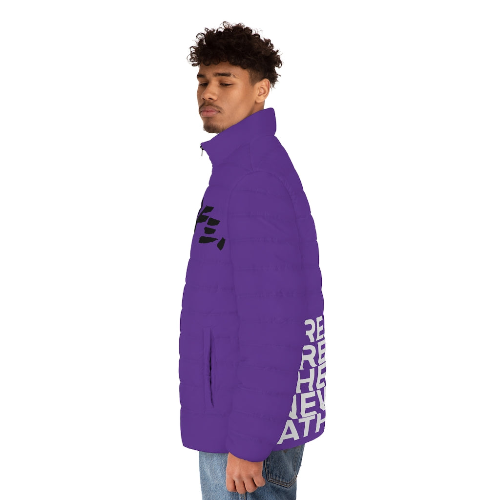 Purple CREATIVE Puffer Jacket