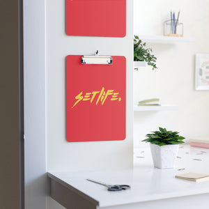 Red SETLIFE Clipboard