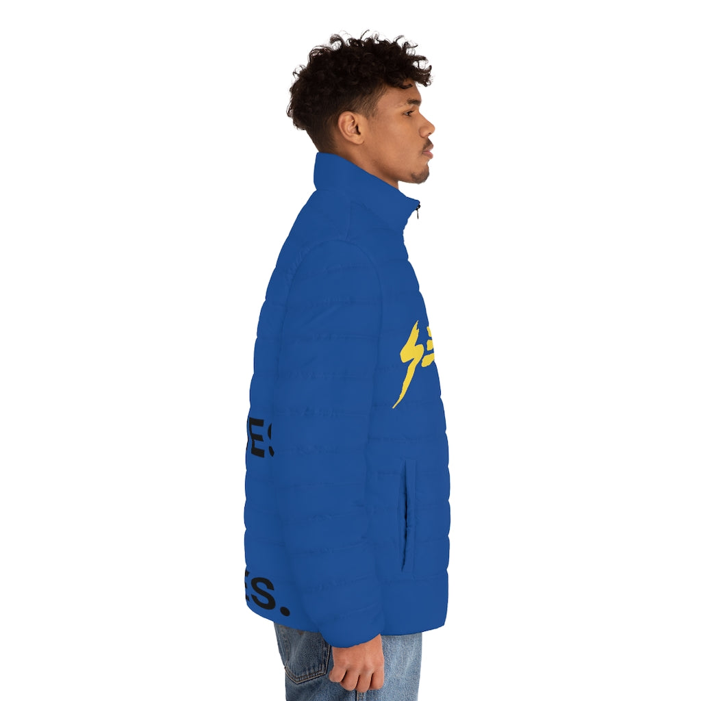 Blue CREATIVES Puffer Jacket