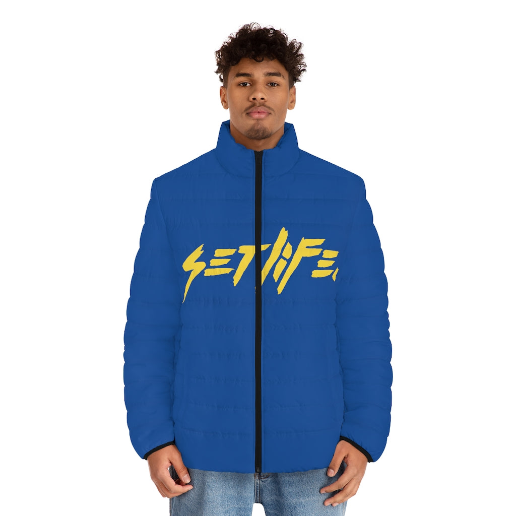 Blue CREATIVES Puffer Jacket