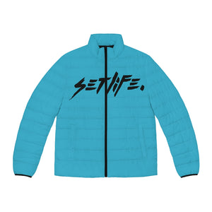 Turquoise CREATIVES Puffer Jacket